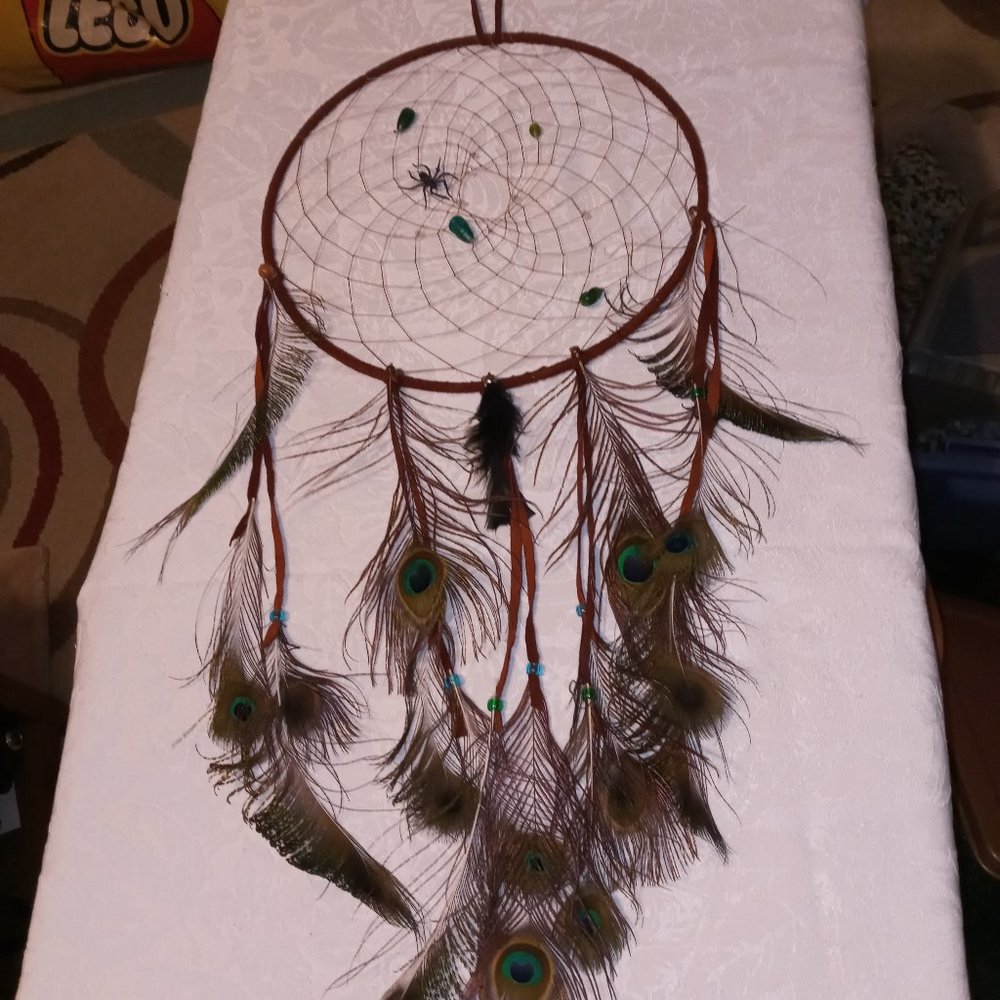 Dream Catcher with gemstones and spider accents